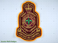 Click to enlarge 1993 Fort George Scout Campaign (Chenille)